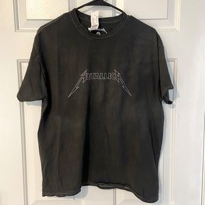 Pacsun, Metallica, charcoal color, short sleeve, graphic tee, size medium